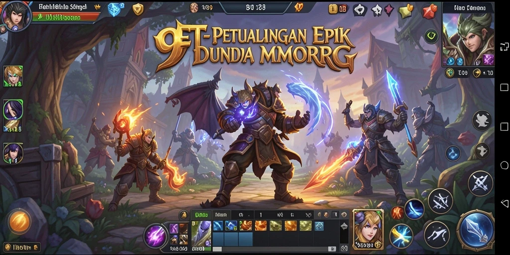 Tampilan gameplay epik dalam dunia 9ET yang menakjubkan.