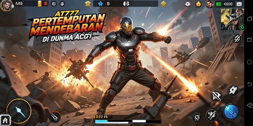 Screenshot AT777 menampilkan aksi mendebarkan dalam gameplay.
