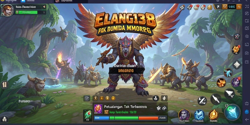 Screenshot gameplay ELANG138 menampilkan aksi pertempuran yang mendebarkan.