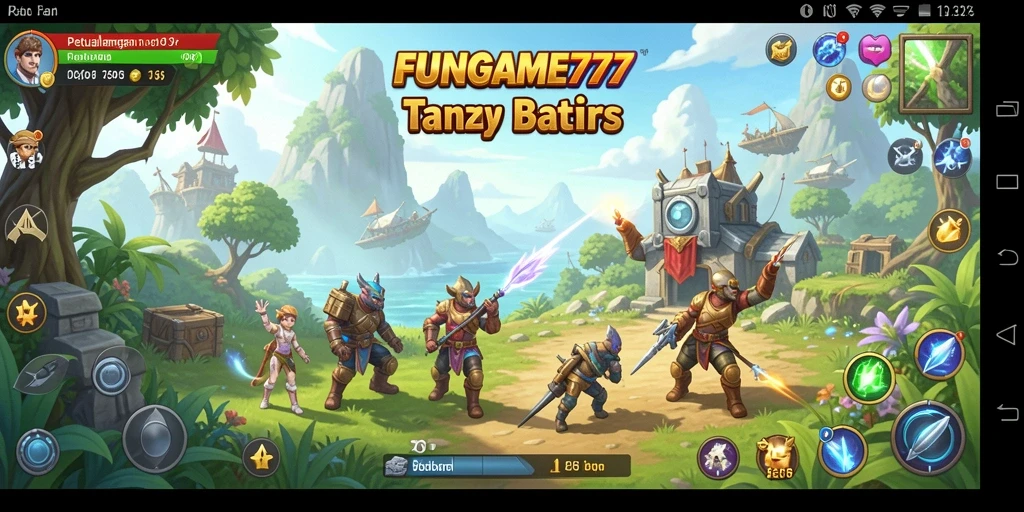 Screenshot gameplay <strong>FUNGAME777</strong> di dunia terbuka yang luas dan interaktif.