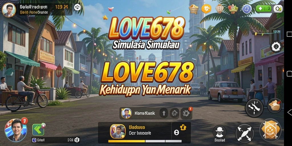 Screenshot utama menunjukkan gameplay interaktif dan grafis menarik dalam LOVE678.