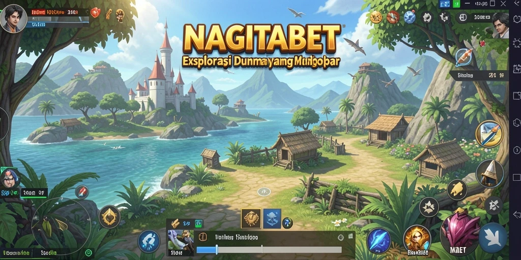 Screenshot gameplay NAGITABET menampilkan petualangan seru di dunia terbuka.