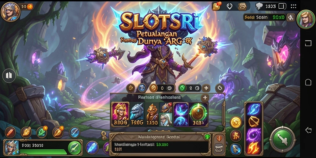 Tampilan gameplay seru dan aksi mendebarkan dalam SLOTSRI.
