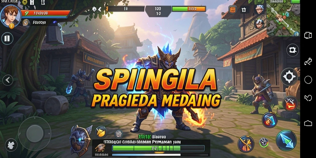 Tampilan gameplay SPINGILA yang menantang dan seru.
